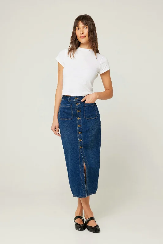 Rolla's Sailor Skirt - Dark Stone midi skirt versatile