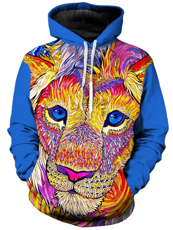 Kaleidoscopic King 2 Unisex Hoodie Hoodie with Metallic Shiny Futuristic