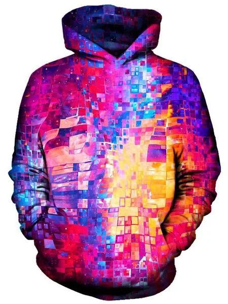 Color Portal Hoodie Hoodie with Slit Hem Functional Movement