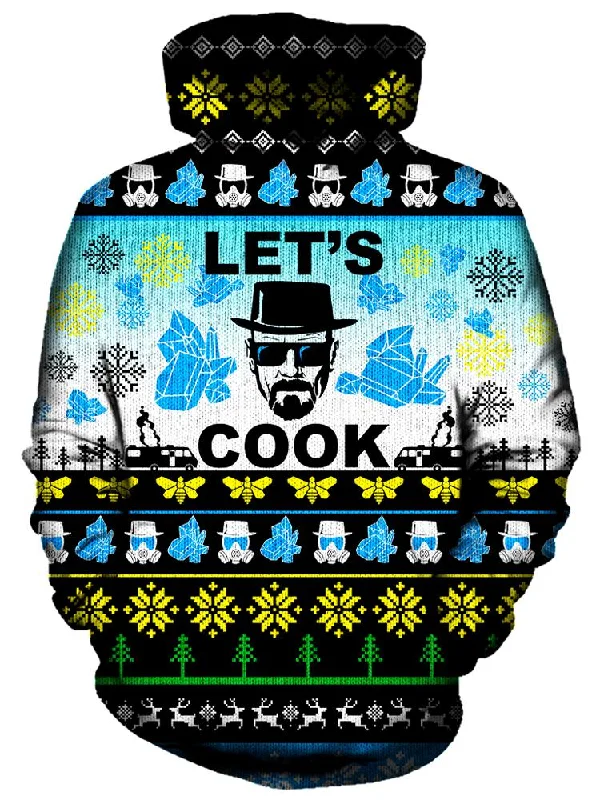 Breaking Bad Ugly Christmas Hoodie Hoodie with Velcro Closure Adjustable Secure
