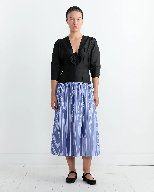 Fleur Dress in Cobalt Stripe Tunics Brand named