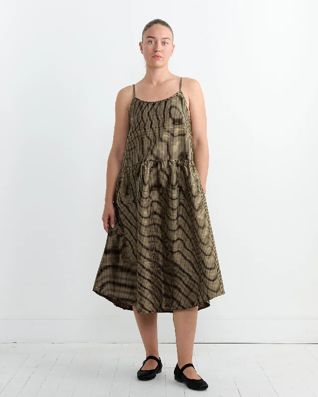 Sophie Dress in Gold Check Tunics Custom made