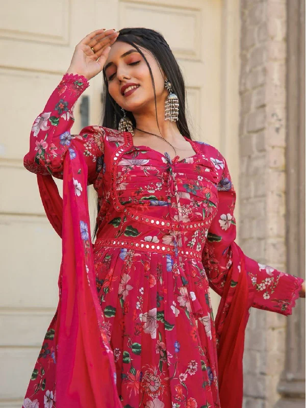 Multi Trendy Designer Readymade Pant Suit With Digital Printed Work Formal Dress Pants