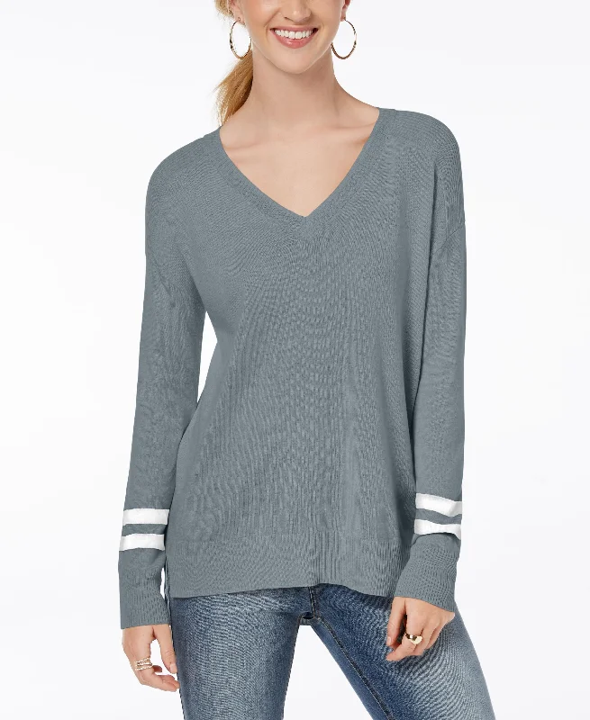 Hippie Rose Juniors High Low Sweater Lace Blend Ribbed Blend Corduroy Blend