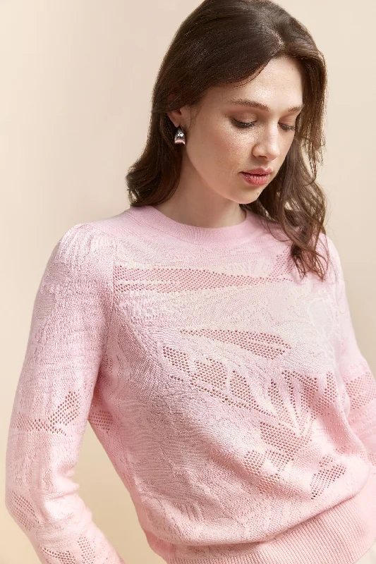 Floral design sweater Slim Fit Regular Fit Oversized