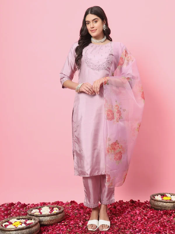 Blue Reyon 14Kg Pant Suit Fashionable Tapered Leg Pants