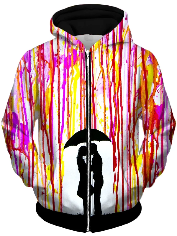 Primrose Unisex Zip-Up Hoodie Hoodie with Ribbed Neckline Snug Warm