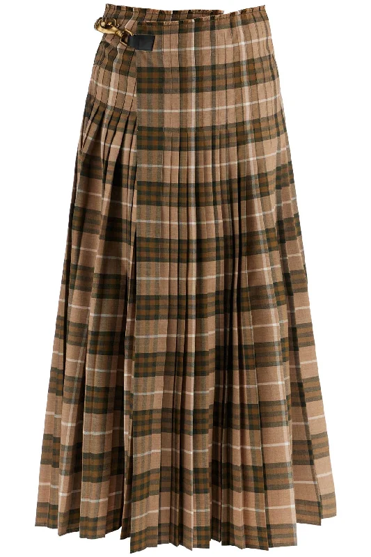 ered wool blend maxi kilt skirt 8099694 CAMP IP CHECK denim skirt classic