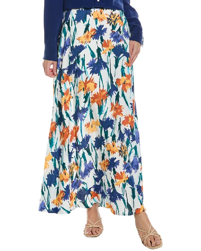 Diane von Furstenberg Florencia A-Line Skirt silk skirt lustrous