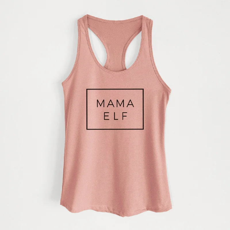 Mama Elf Boxed - Women's Racerback Tanktop sexy tank top