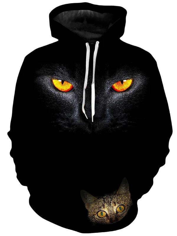 Cat Creep Unisex Hoodie Hoodie with Sequins Glamorous Eye-catching
