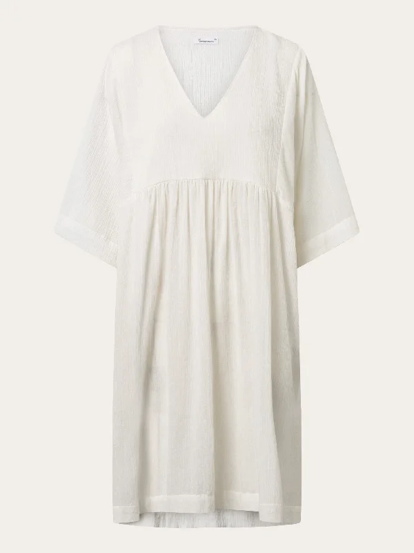 Cotton crepe A-shape dress - Snow White Tunics Exclusive limited