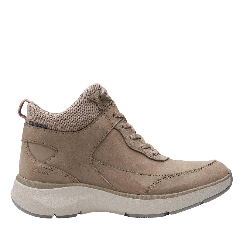 Clarks Wave 2.0 Mid 26153658 Womens Brown Narrow Casual Dress Boots Crew Neckline Sporty