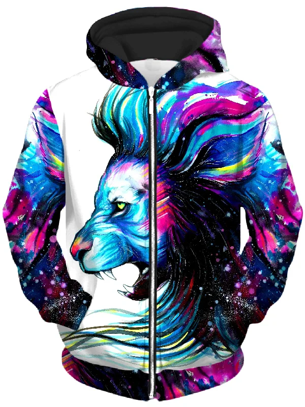 Lion Color Unisex Zip-Up Hoodie Hoodie with Reflective Safety Nightwear