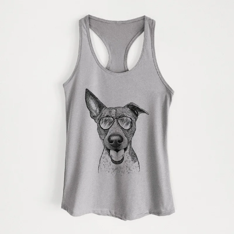 Amigo the Heeler Mix - Women's Racerback Tanktop cherry red tank