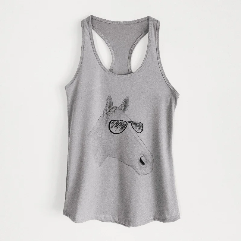 Westley the Horse - Women's Racerback Tanktop soft tank top
