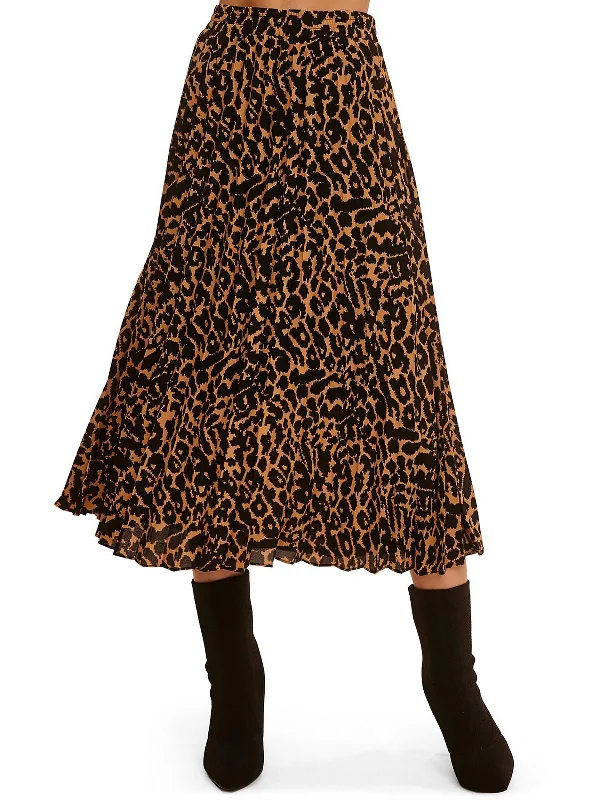 Womens Pleated Long Maxi Skirt wool skirt breathable