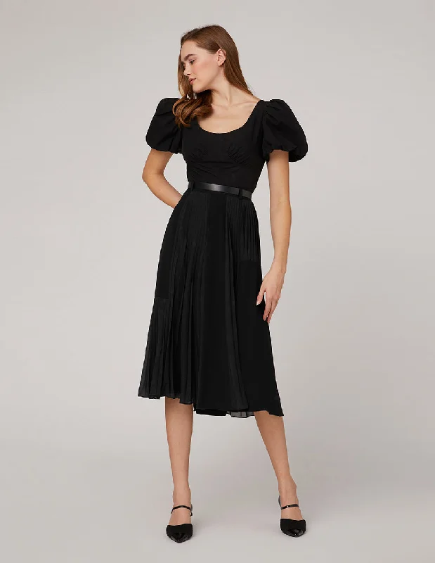 MARYLING Pleat skirt midi skirt versatile