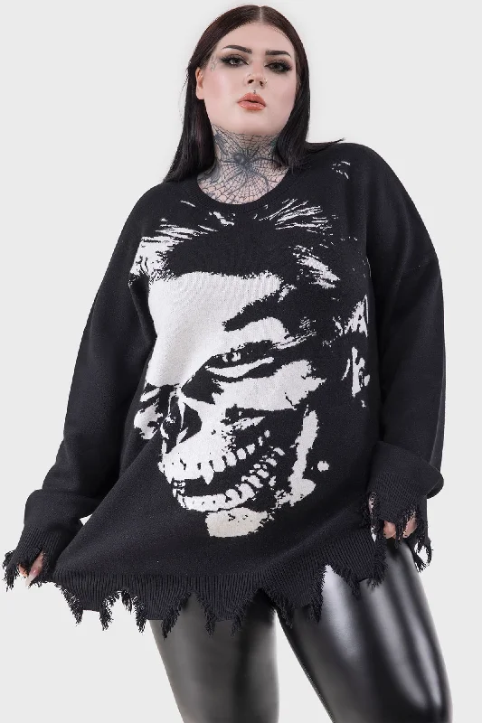 Blood Sucker Sweater [PLUS] Fitted Slim Tailored
