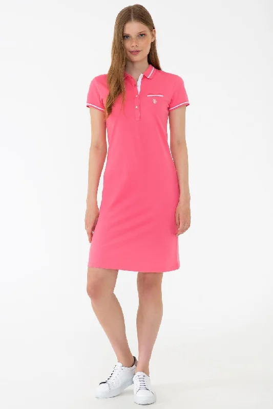US Polo Assn. Dress Logo Patch - Women Tunics Denim casual
