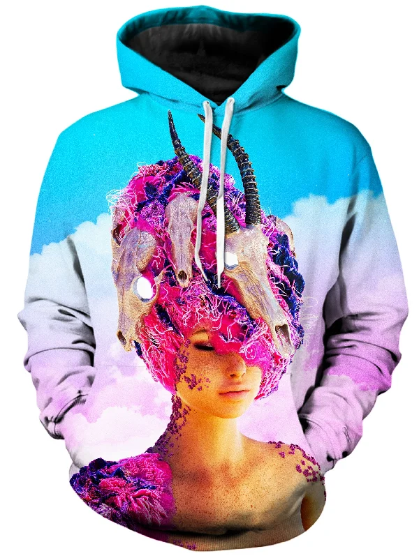 William Alt Unisex Hoodie Hoodie with Metallic Shiny Futuristic