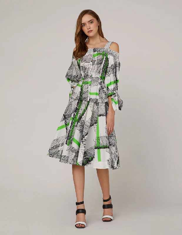MARYLING Umbrella hem skirt high waist skirt