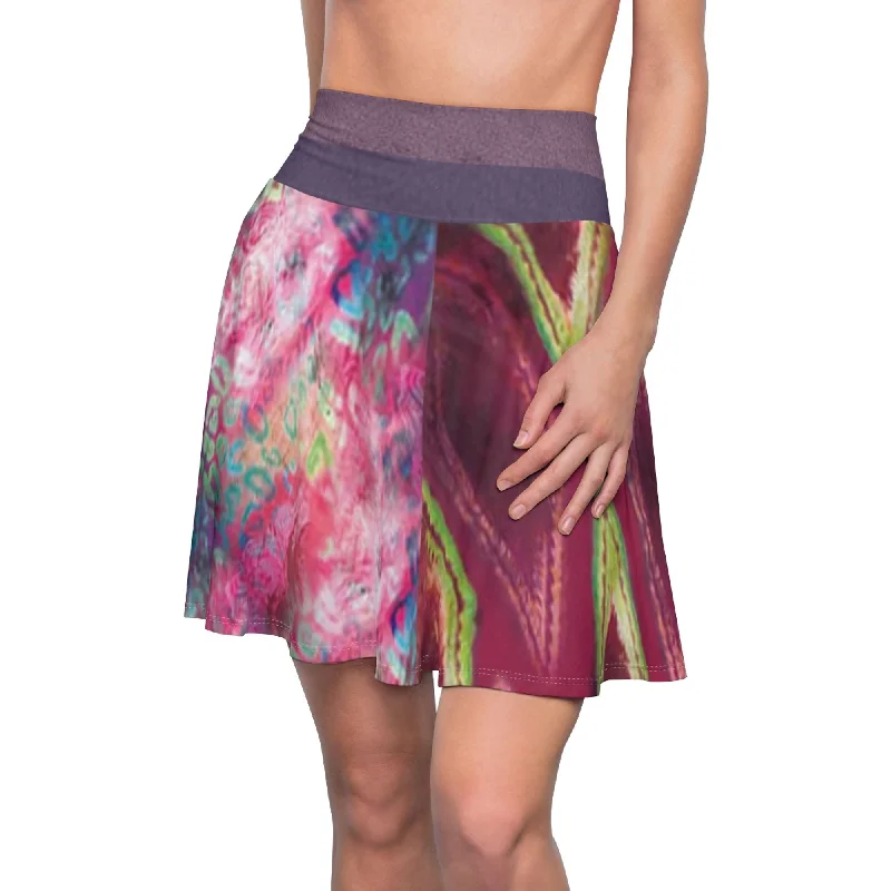 Celia Facilier Skirt, Descendants 3 Costume satin skirt smooth