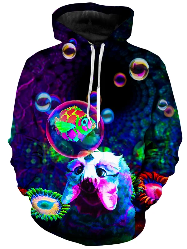 Upside Down Unisex Hoodie Hoodie with Hem Detail Decorative Unique
