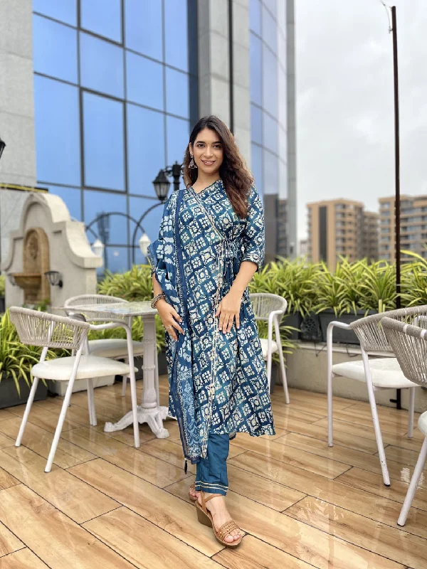 Multi Trendy Designer Readymade Pant Suit With Embroidery Work Trendy Printed Leggings