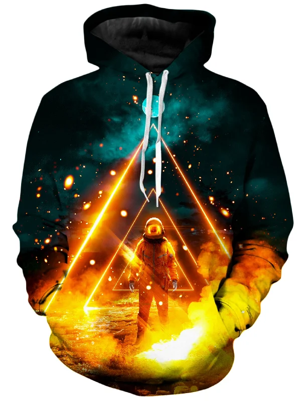 Golden Unisex Hoodie Hoodie with Slit Hem Functional Movement