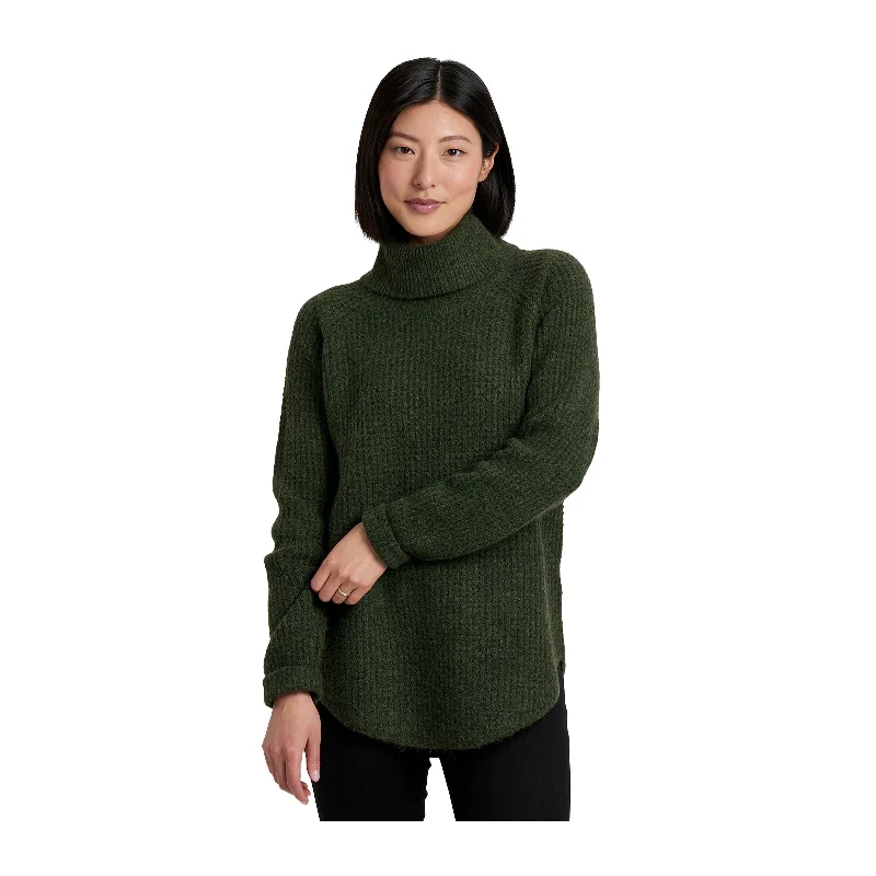Kuhl Sienna Sweater (Women) - Dark Moss Glossy Satin Silk