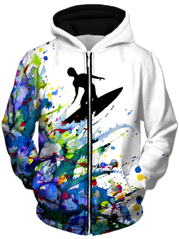 A Pollock's Point Break Unisex Zip-Up Hoodie Hoodie with Turtle Neck Cozy Winter