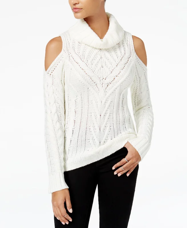 American Rag Juniors Cold Shoulder Turtleneck Sweater Tailored Straight A-Line