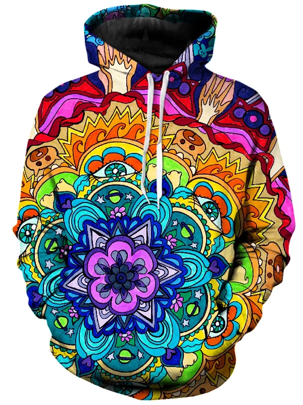 Microcosm Mandala Kids Hoodie Hoodie with Back Slit Movement Comfort