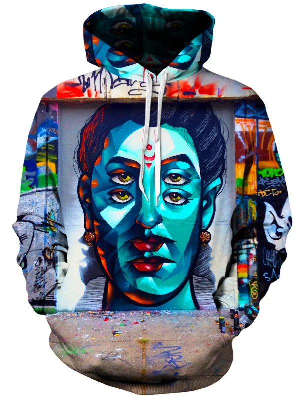 Back Alley Unisex Hoodie Hoodie with Puffed Sleeves Voluminous Trendy