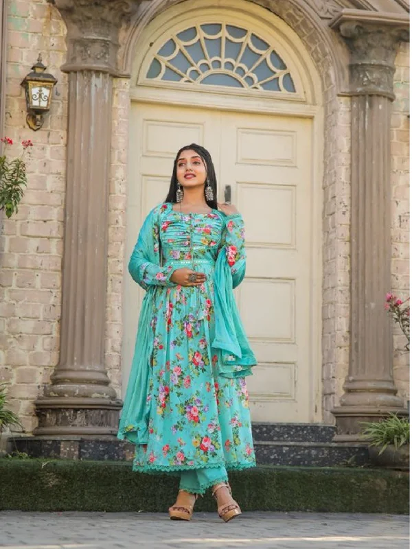Multi Trendy Designer Readymade Pant Suit With Digital Printed Work Comfortable Cargo Pants