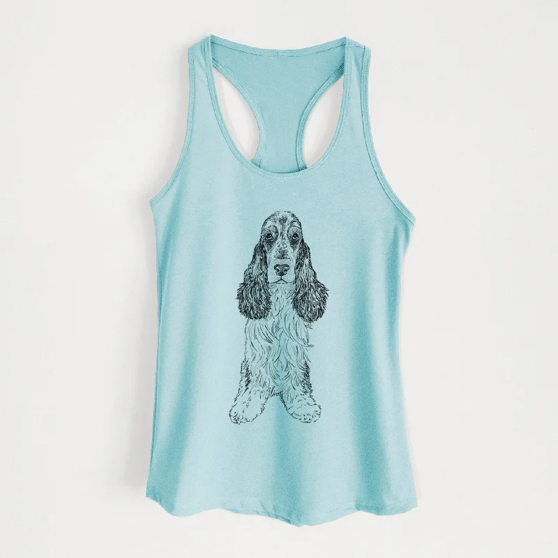 Doodled Rupert the Cocker Spaniel - Women's Racerback Tanktop cute tank top