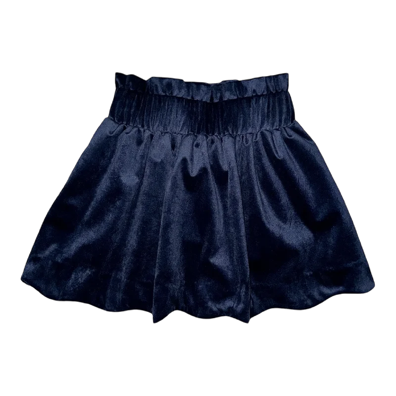 Seabrook Island Skirt 2.0- Nantucket Navy Velvet high waist skirt