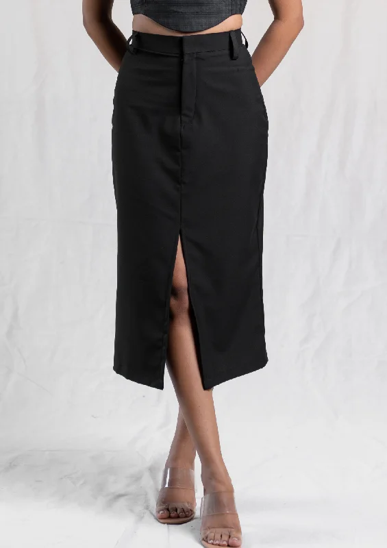 Crew Skirt linen skirt natural