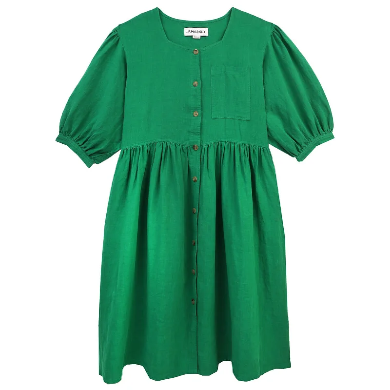 Nils Dress in Grass by L.F.Markey - Last Ones In Stock - UK 10-12 Tunics Chinos classic