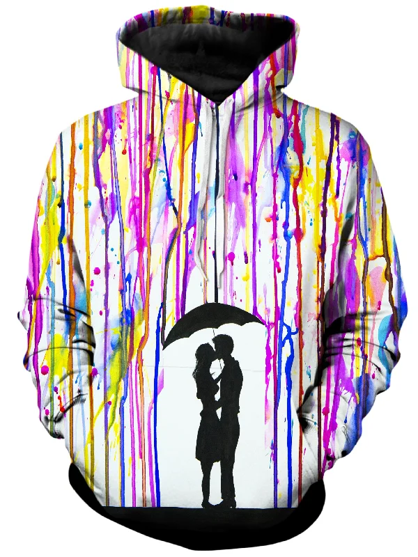 Lavender Unisex Hoodie Hoodie with Velcro Closure Adjustable Secure