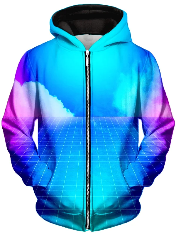 Worship 2030 Unisex Zip-Up Hoodie Hoodie with Gradient Ombre Colorful