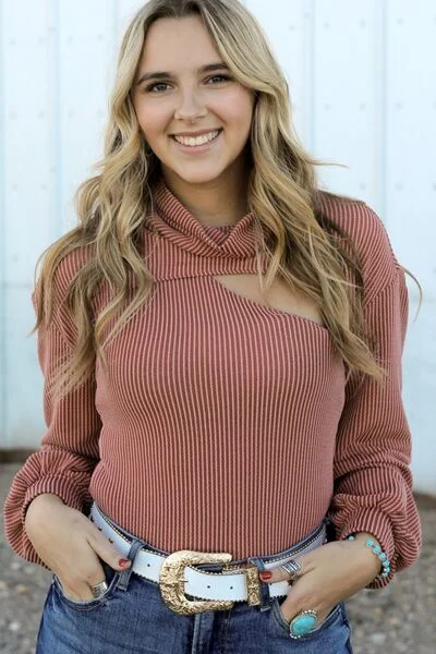 Ribbed Turtleneck Bolero and Tank Set essential tank top