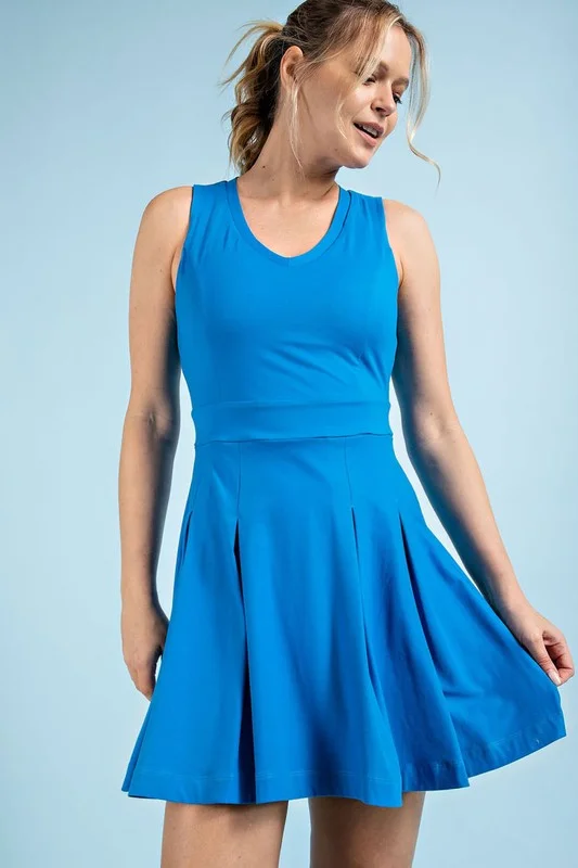 Two Piece Blue Dress Set Maxi Flowy Bohemian