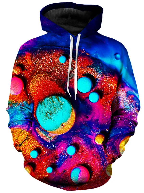 Liquid Pixie Unisex Hoodie Hoodie with Applique Textured Unique