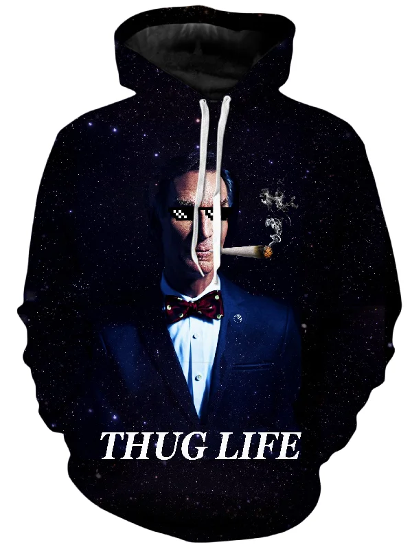 Bill Hye Thug Life Unisex Hoodie Hoodie with Puffed Sleeves Voluminous Trendy
