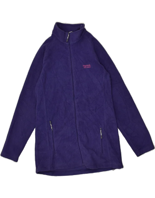 REGATTA Womens Fleece Jacket UK 18 XL Navy Blue Polyester Quilted Jacket Puffer Jacket Insulated Jacket