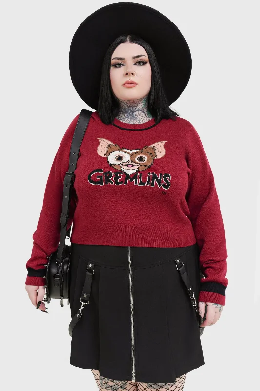 Bright Light! Bright Light! Knitted Sweater [PLUS] Casual Formal Business