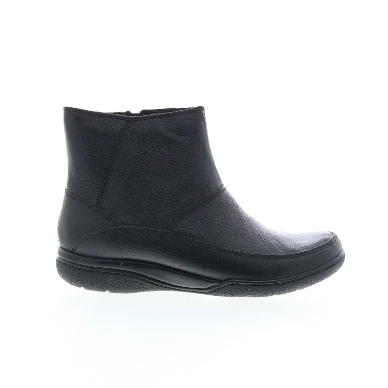 Clarks Kearns Flame 26111346 Womens Black Leather Zipper Casual Dress Boots empire Waist empire