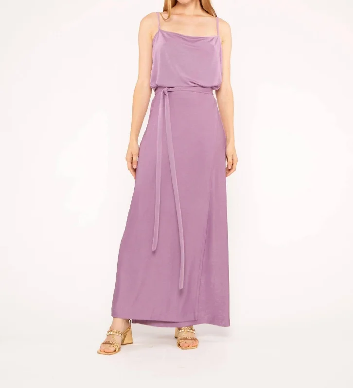 Slinky Wrap Skirt In Lavender lace skirt romantic